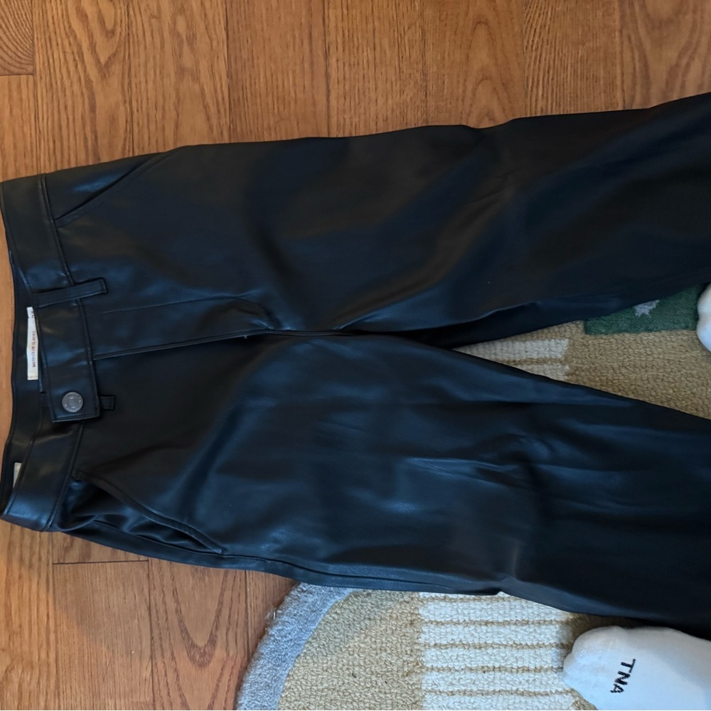 Really cute leather Levi math club slacks